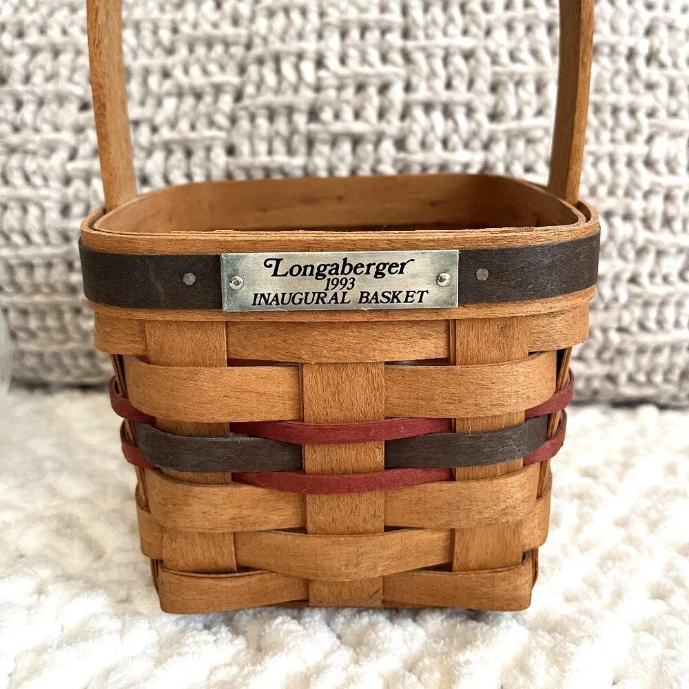 Vintage 1993 Longaberger Inaugural Basket (Small)